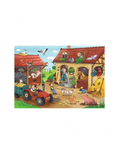 Puzzle Munca La Ferma, 2X12 Piese,RVSPC07560