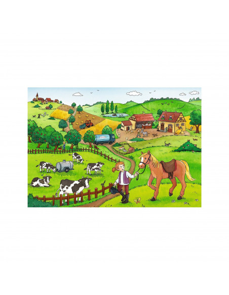 Puzzle Munca La Ferma, 2X12 Piese,RVSPC07560