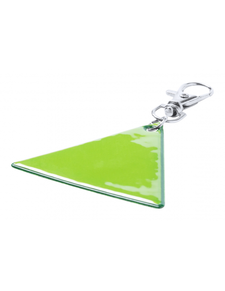 Breloc triunghi reflectorizant cu carabină, Galben,AP781770-02