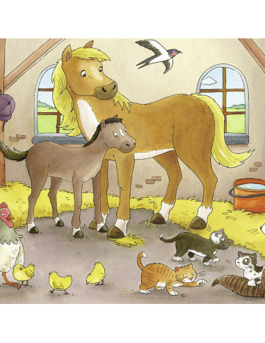 Puzzle Familii Fericite De Animale, 2X12 Piese,RVSPC07590