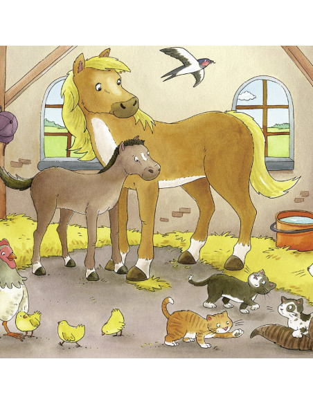 Puzzle Familii Fericite De Animale, 2X12 Piese,RVSPC07590