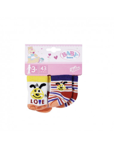 Baby Born - Set 2 Perechi Sosete 43 Cm Diverse Modele,ZF831755