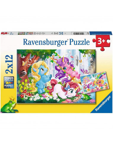 Puzzle Unicorni Magici, 2X12 Piese,RVSPC05028