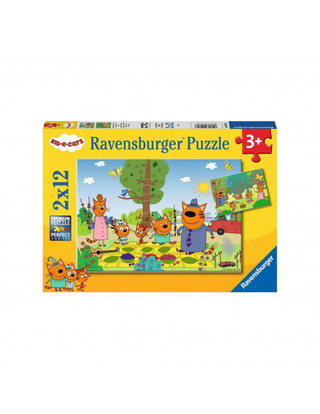 Puzzle Kid E Cats, 2X12 Piese,RVSPC05079