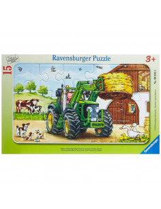 Puzzle Tractor La Ferma, 15 Piese,RVSPC06044