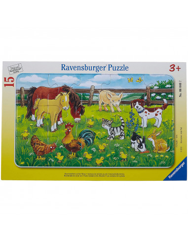 Puzzle Animale Pe Pajiste, 15 Piese,RVSPC06046