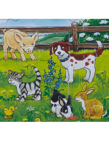 Puzzle Animale Pe Pajiste, 15 Piese,RVSPC06046