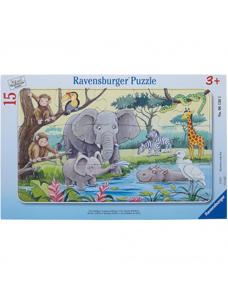 Puzzle Animale Din Africa, 15 Piese,RVSPC06136