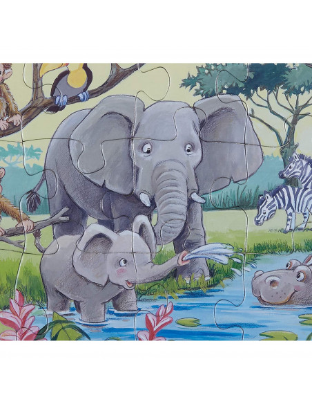 Puzzle Animale Din Africa, 15 Piese,RVSPC06136