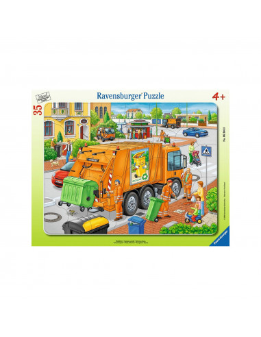 Puzzle Masina De Colectat Gunoi, 35 Piese,RVSPC06346