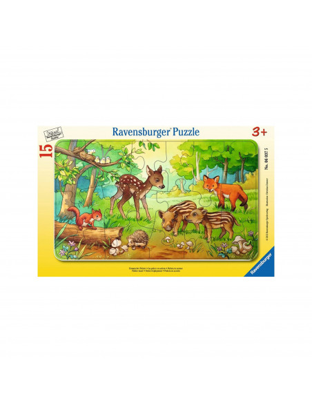 Puzzle Puiuti De Animale In Padure, 15 Piese,RVSPC06376