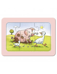 Puzzle Animalele Buni Prieteni, 3X6 Piese,RVSPC06571