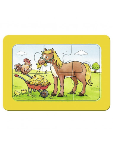 Puzzle Animalele Buni Prieteni, 3X6 Piese,RVSPC06571