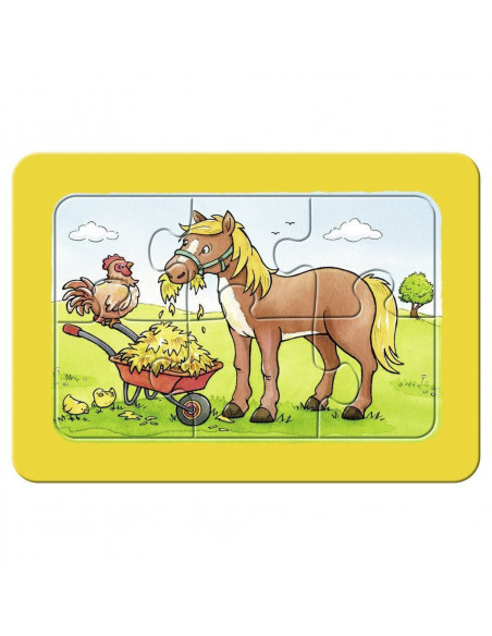 Puzzle Animalele Buni Prieteni, 3X6 Piese,RVSPC06571