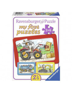 Puzzle Excavator, Tractor Si Basculanta, 3X6 Piese,RVSPC06573 2