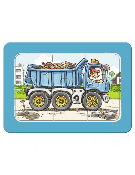 Puzzle Excavator, Tractor Si Basculanta, 3X6 Piese,RVSPC06573