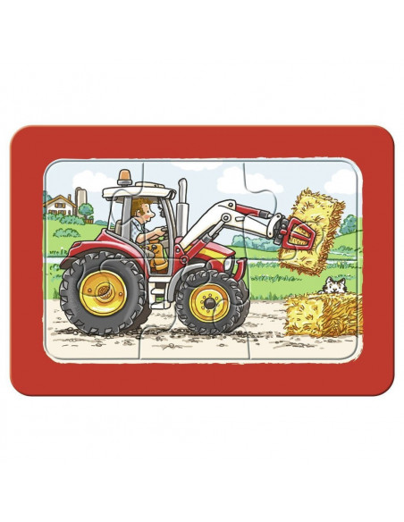 Puzzle Excavator, Tractor Si Basculanta, 3X6 Piese,RVSPC06573