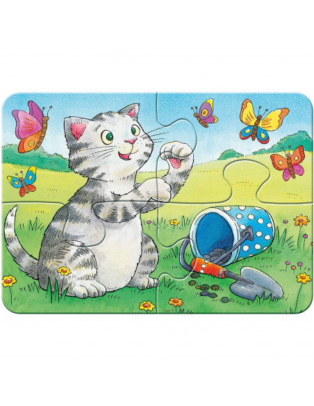 Primul Meu Puzzle Animale, 2/4/6/8 Piese,RVSPC06951
