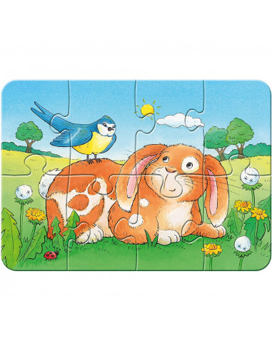 Primul Meu Puzzle Animale, 2/4/6/8 Piese,RVSPC06951