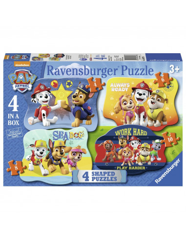 Puzzle Paw Patrol, 4/6/8/10 Piese,RVSPC06979