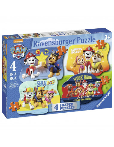 Puzzle Paw Patrol, 4/6/8/10 Piese,RVSPC06979