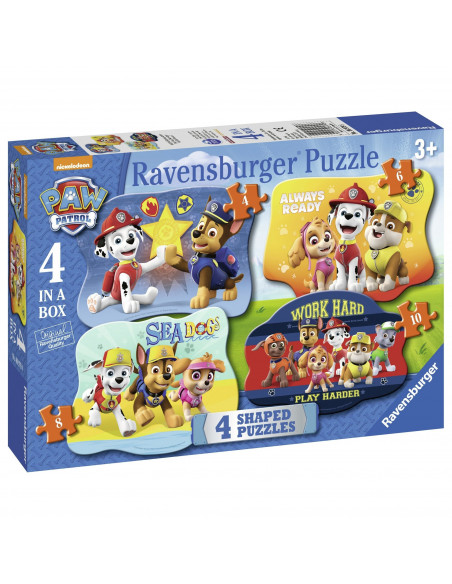 Puzzle Paw Patrol, 4/6/8/10 Piese,RVSPC06979