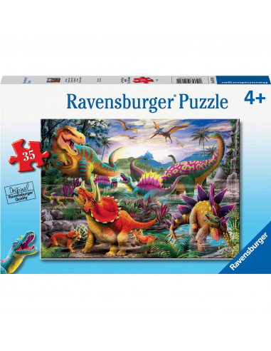 Puzzle Atacul T-Rex, 35 Piese,RVSPC05160