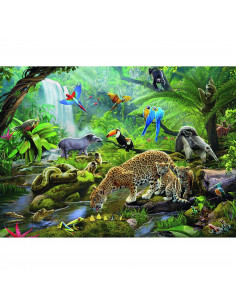 Puzzle Animale In Padurea Tropicala, 60 Piese,RVSPC05166