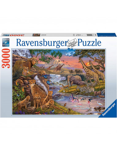 Puzzle Animale Salbatice La Rau, 3000 Piese,RVSPA16465