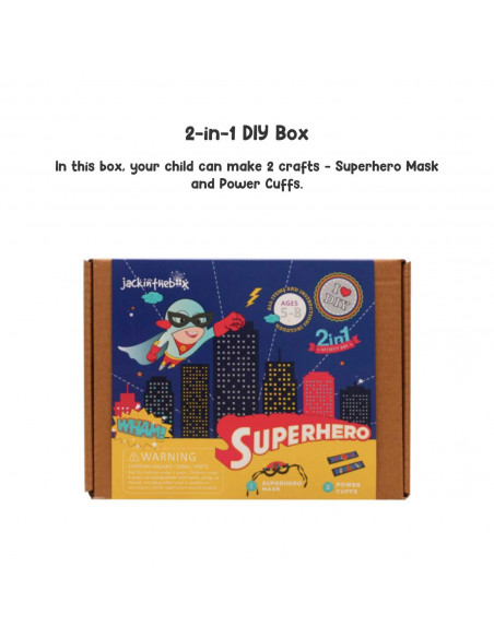 Jack In The Box - Kit Creatie 2-In-1 Supererou,JK10011