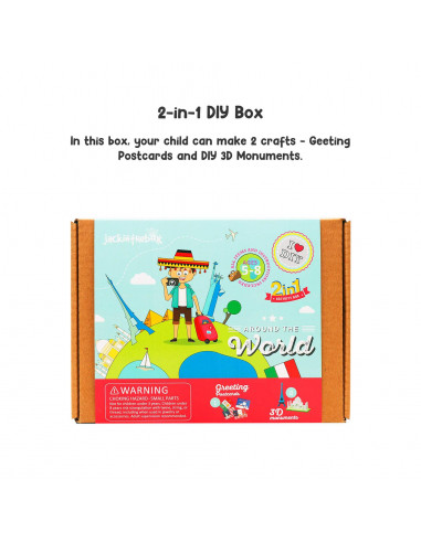 Jack In The Box - Kit Creatie 2-In-1 In Jurul Lumii,JK10018