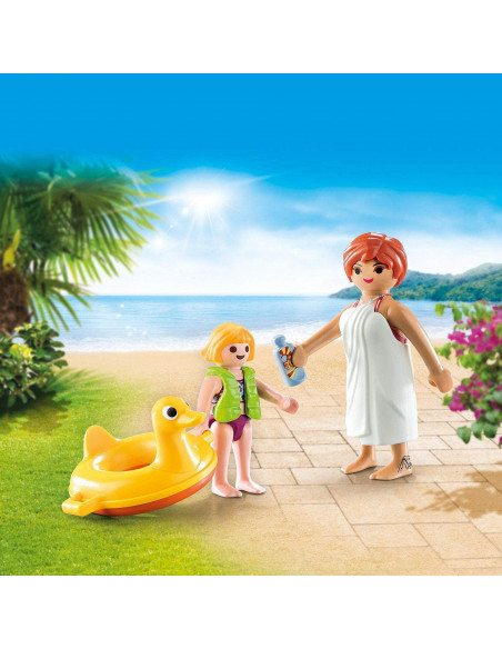 Playmobil - Set 2 Figurine Mama Si Copilul La Inot,70690