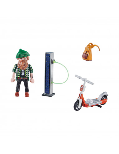 Playmobil - Hipster Cu Scuter,70873