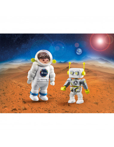 Playmobil - Set 2 (Figurine) Astronauti - Esa Si Robert,70991