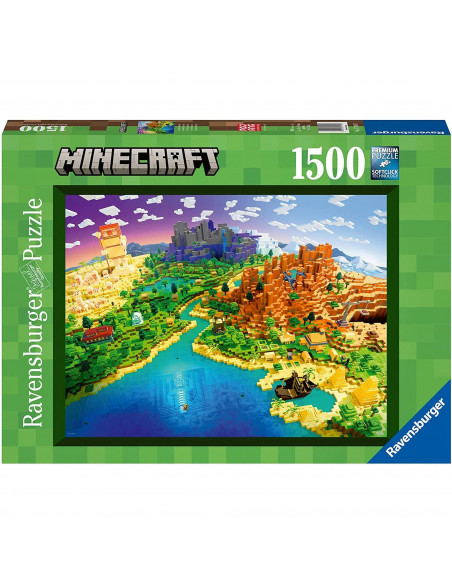 Puzzle Lumea Minecraft, 1500 Piese,RVSPA17189
