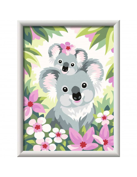 Pictura pe numere - Koala Cu Pui,RVSPBN20050