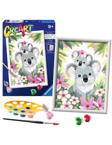 Pictura pe numere - Koala Cu Pui,RVSPBN20050