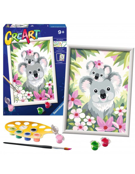 Pictura pe numere - Koala Cu Pui,RVSPBN20050