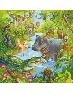 Puzzle Aventuri In Jungla, 3X49 Piese,RVSPC05180 2