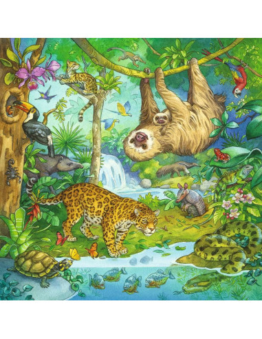 Puzzle Aventuri In Jungla, 3X49 Piese,RVSPC05180
