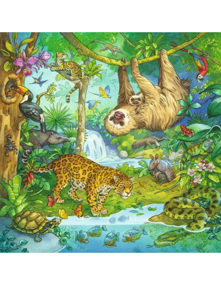 Puzzle Aventuri In Jungla, 3X49 Piese,RVSPC05180
