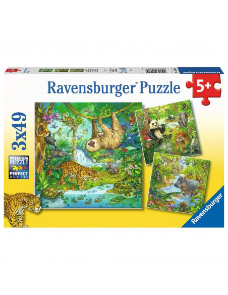 Puzzle Aventuri In Jungla, 3X49 Piese,RVSPC05180