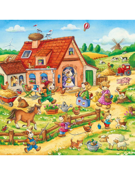 Puzzle Vacanta La Tara, 3X49 Piese,RVSPC05249