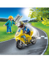 Playmobil - Baiat Cu Motocicleta Si Arbitru,70380
