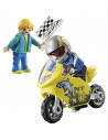Playmobil - Baiat Cu Motocicleta Si Arbitru,70380