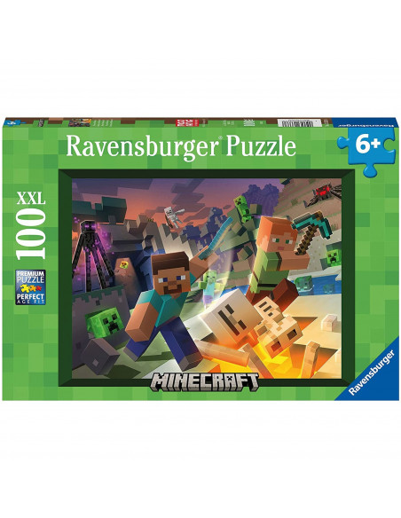 Puzzle Monstri Minecraft, 100 Piese,RVSPC13333