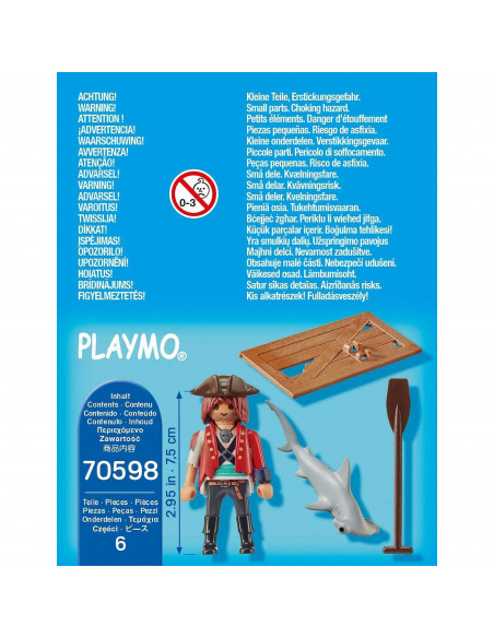 Playmobil - Pirat Cu Pluta,70598