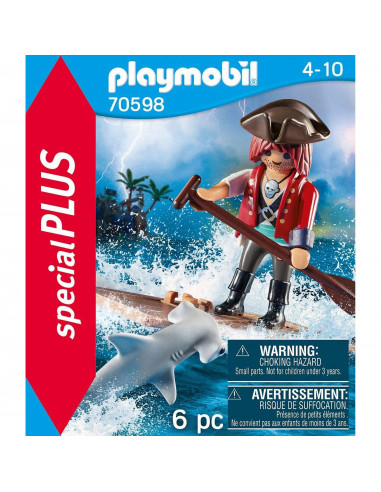 Playmobil - Pirat Cu Pluta,70598