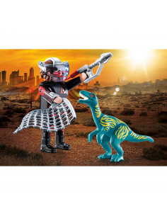 Playmobil - Set 2 Figurine - Dinozaur Si Cercetator,70693