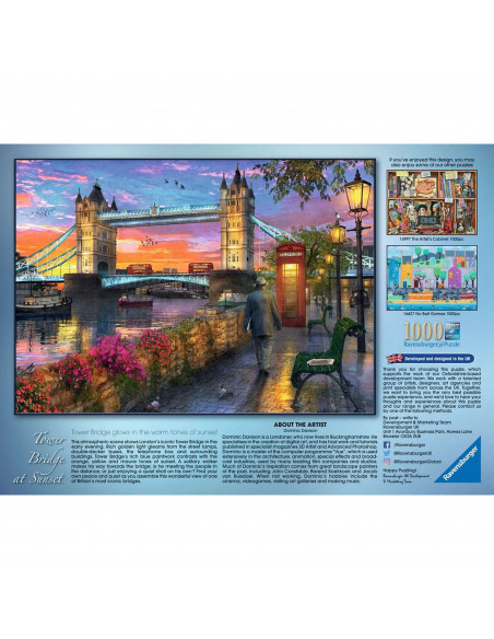 Puzzle Tower Bridge, 1000 Piese,RVSPA15033